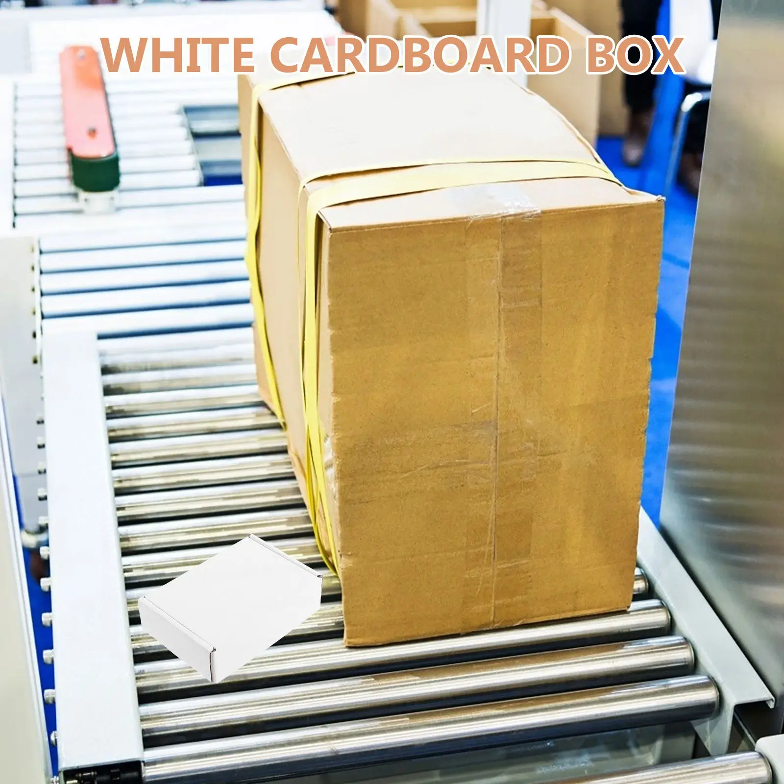 

6Pcs White Cardboard Boxes Small Business Shipping Boxes Eco Friendly DIY Label Surface Versatile Storage Mailing Packing Box