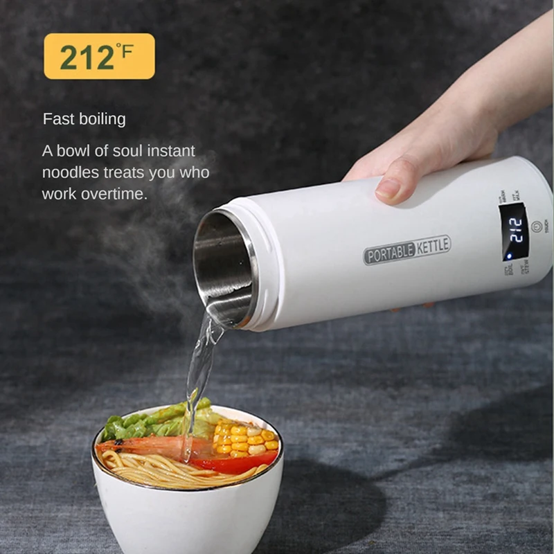 Electric Kettle Water Thermal Heating Boiler Travel Stainless Steel Tea Pot Coffee Milk Boiling Cup 110V 220V