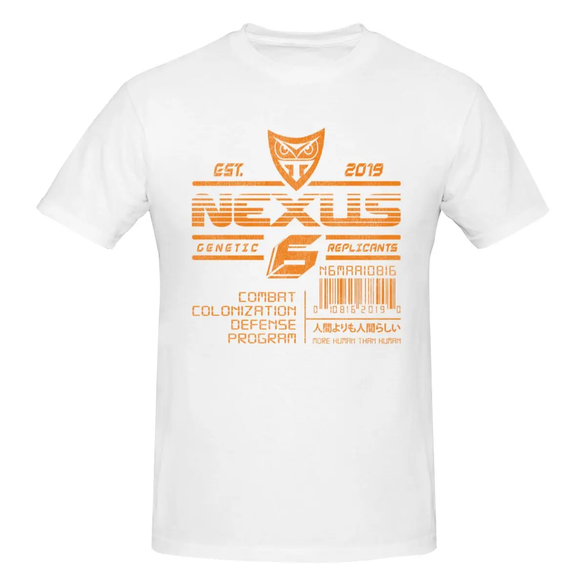 Nexus 6 Replicantes desgastados Casual Everyday Summer Staple Camiseta básica de manga corta para hombre