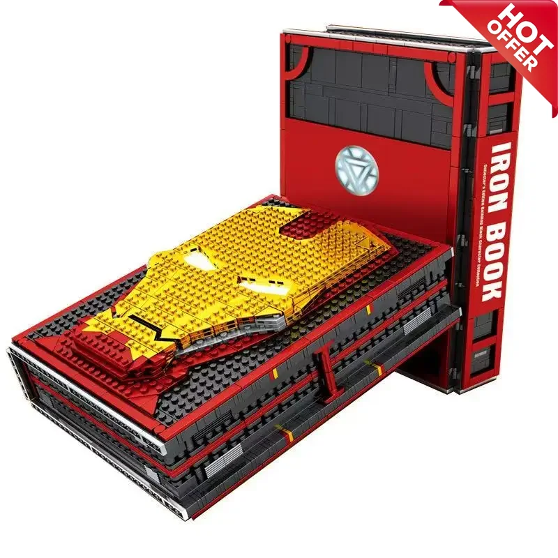 nouveau-2026-–-livre-de-construction-iron-man-memorial-handbook-avec-2610-pieces-et-52-figurines-–-cadeau-ideal-pour-les-fans-de-modelisme