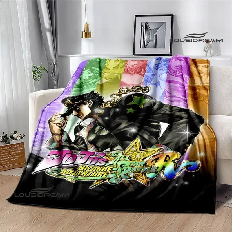 

JoJo's Bizarre Adventure Cartoon printing blankets warm blanket soft and comfortable blanket home travel blankets birthday gift