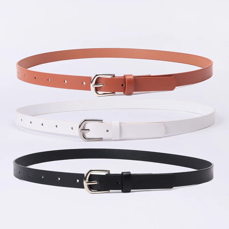 Belt Training Pants Strap Automatic Buckle Leisure Versatile Minimalist Slim Waistband