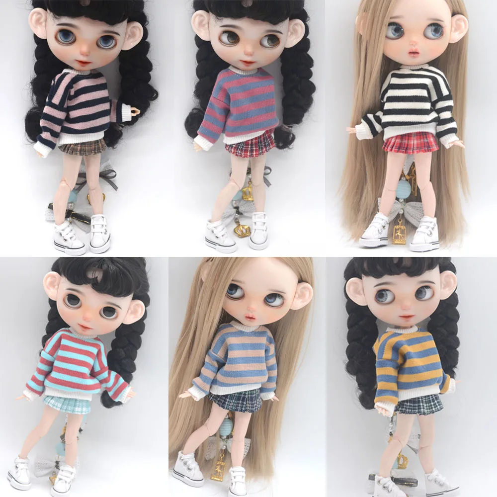 Blyth Doll Clothes Letter jersey tights sports shoes jeans for Blyth Azone OB23 OB24 doll accessories