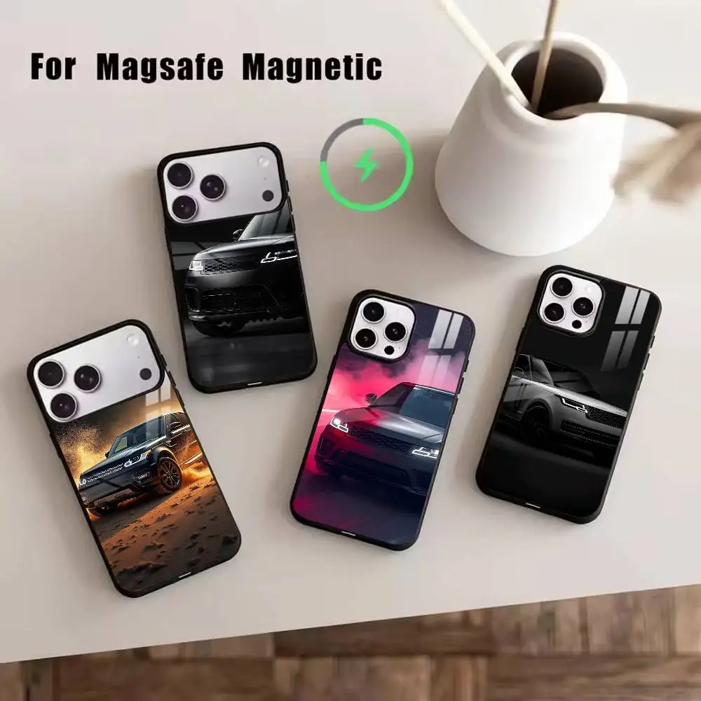 

Range R- Roveres Sport Car Phone Case For iPhone17,16,15,14,13,12,11 Plus,Pro Magnetic with Magsafe Wireless Charging