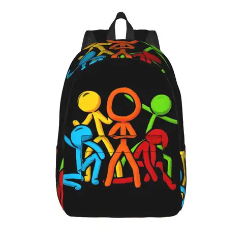 Popular Youthful Backpack Funny Cool Alans Beckers Student Unisex Polyester Trekking Backpacks Lightweight School Bags Rucksack