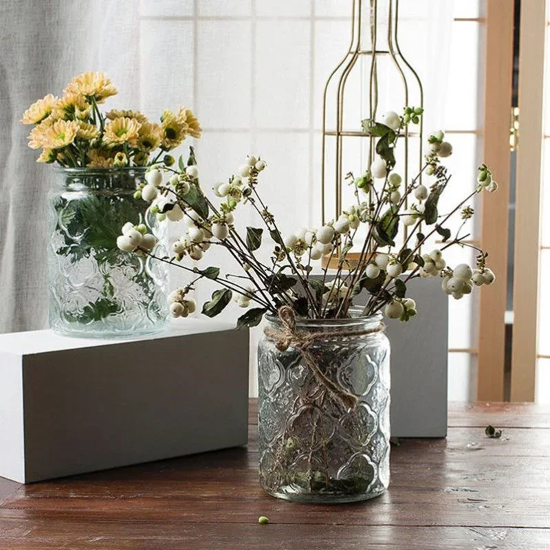 Modern Crystal Glass Vase Luxury Tall Ikebana Cylinder Flower Vases Nordic Design Transparent Wazony Home - zdjęcie 1