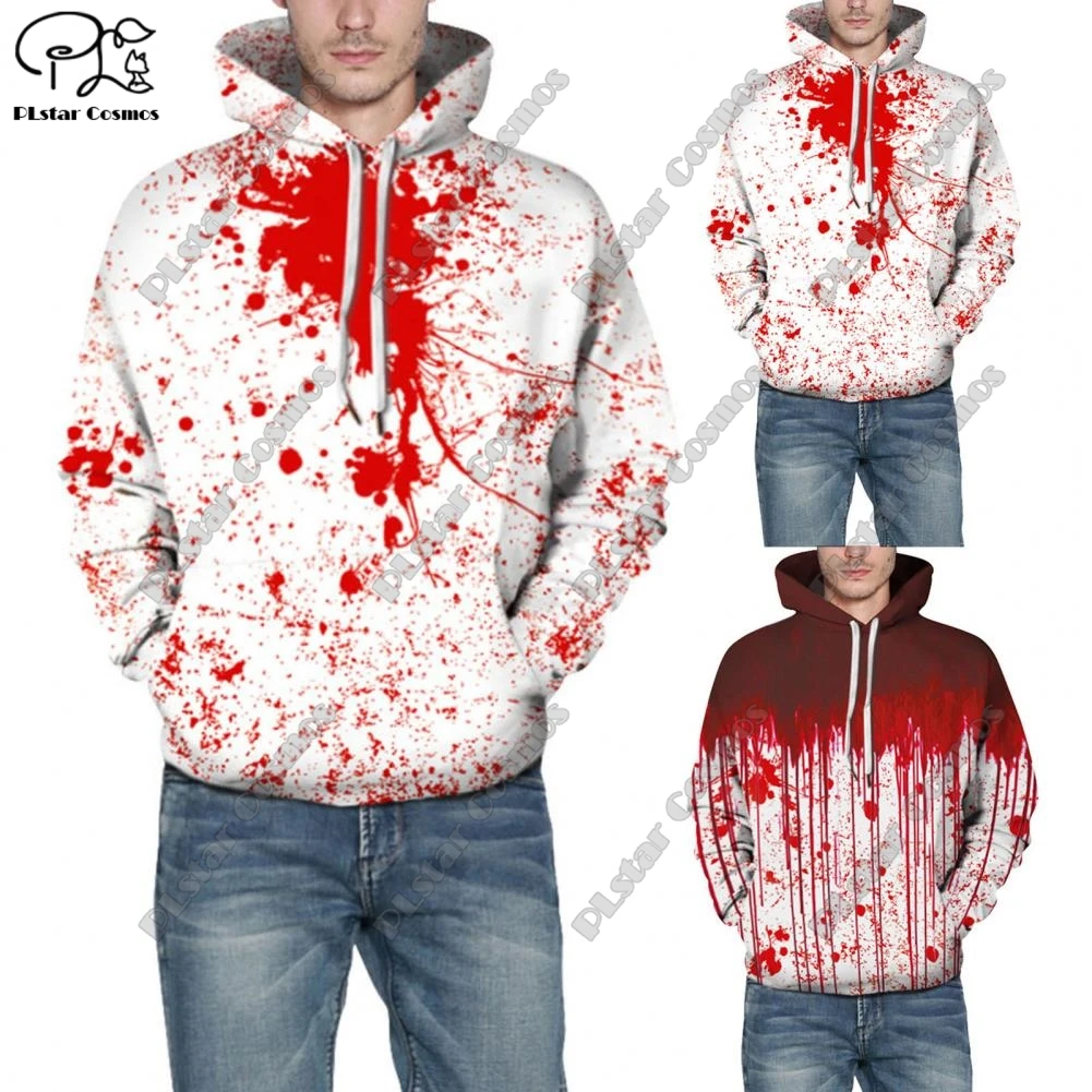 

PLstar Cosmos 3D Printing Custom Name Newest Christmas Theme Pumpkin Skull Bloodstained Casual Unique Unisex Hoodie