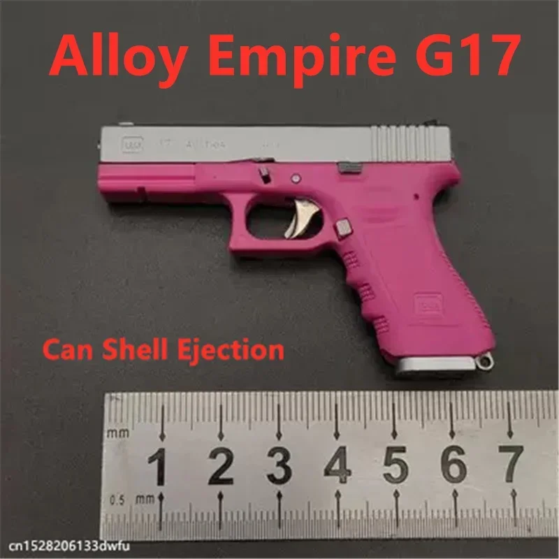 92F Glock G17 Desert Eagle Toy Gun Pistol  Keychain Metal Miniature Model Weapon Adult Kids Shell Ejection Alloy Empire