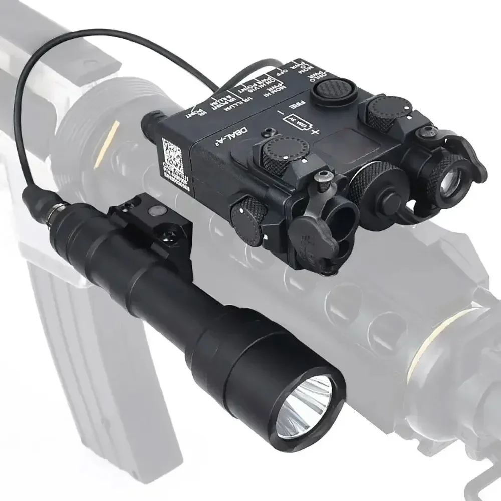 DBAL-A2 Red Green IR Dots Indicator Gun Light  Tactical M600 Flashlight Hunting Optics Airsoft Accessories Fit 20 MM