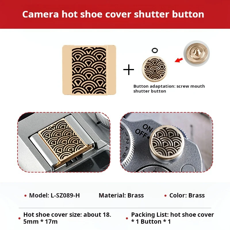 Kamera-Blitzschuhüberzug, geeignet für Fujifilm xm5xt50 x100, Nikon z30zfcz50z63 der zweiten Generation, Leica DLUX8Q3, kreatives Zubehör