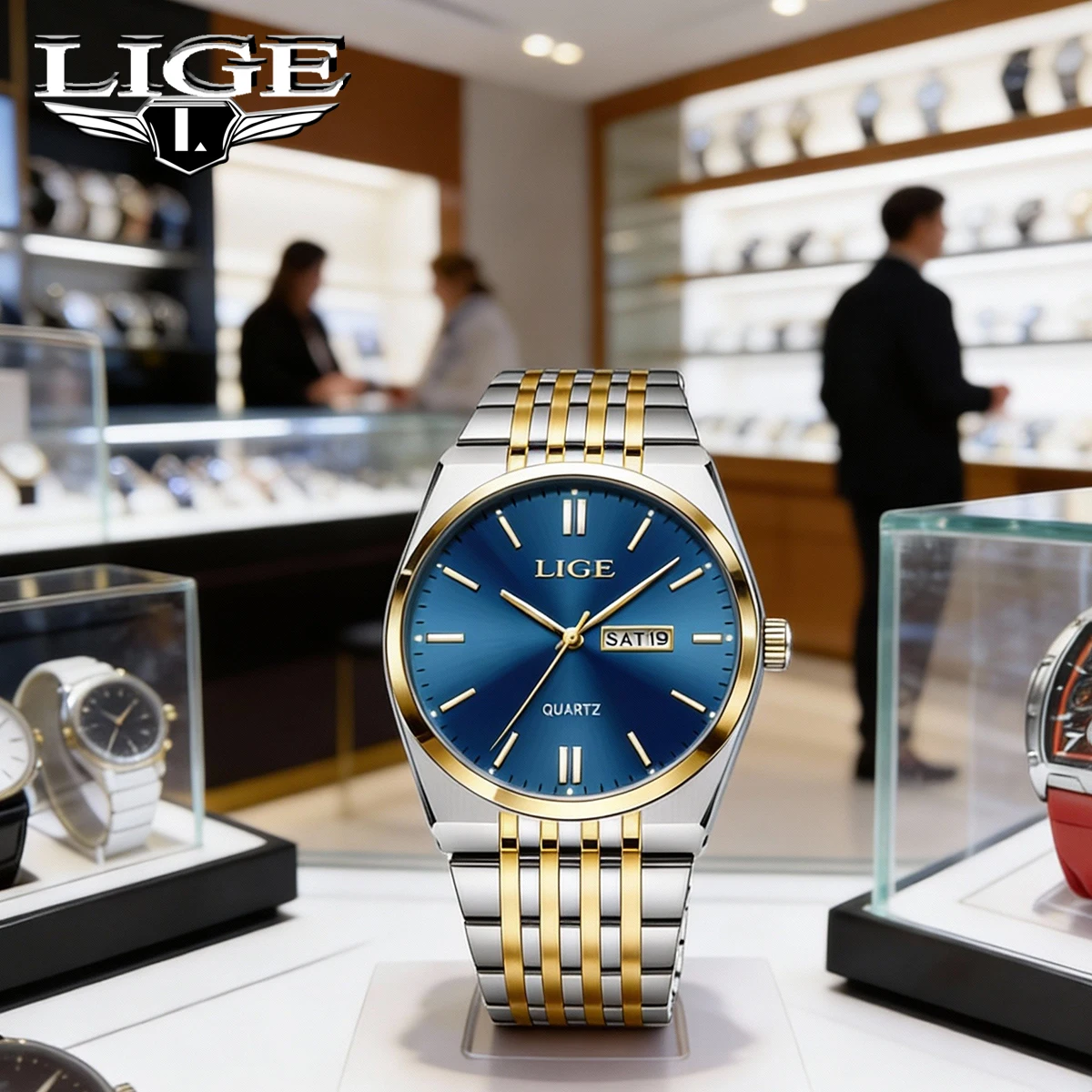 Lige Luxury Men's B…