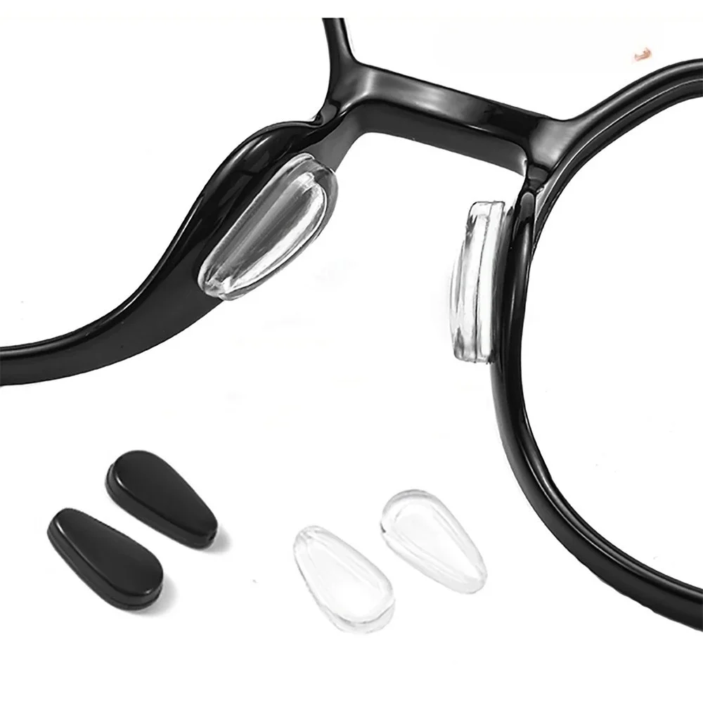 Silicone Airbag Nose Pads for Glasses Anti Slip Heightening Nose Supports Eyeglass Replacement Accessories