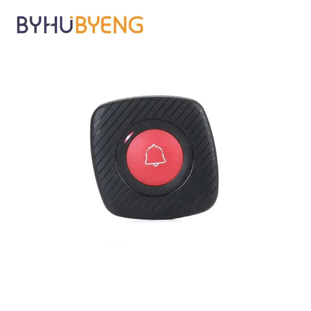 BYHUBYENG Waterproof Restaurant Pager Designer Hookahs Nurse Bell Button Only One Single Sample Wireless Button Buzzer