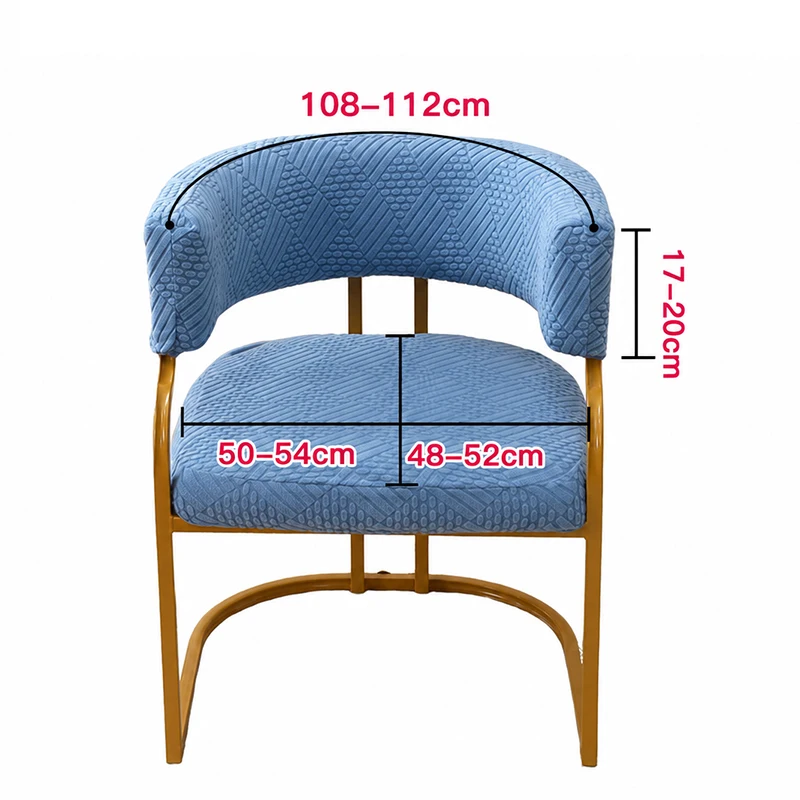 Universal U-Shape Curved Backrest Chair Cover Solid Color Elastic Split Arc Seat Chair Slipcover Dust Protector Home Decoratin