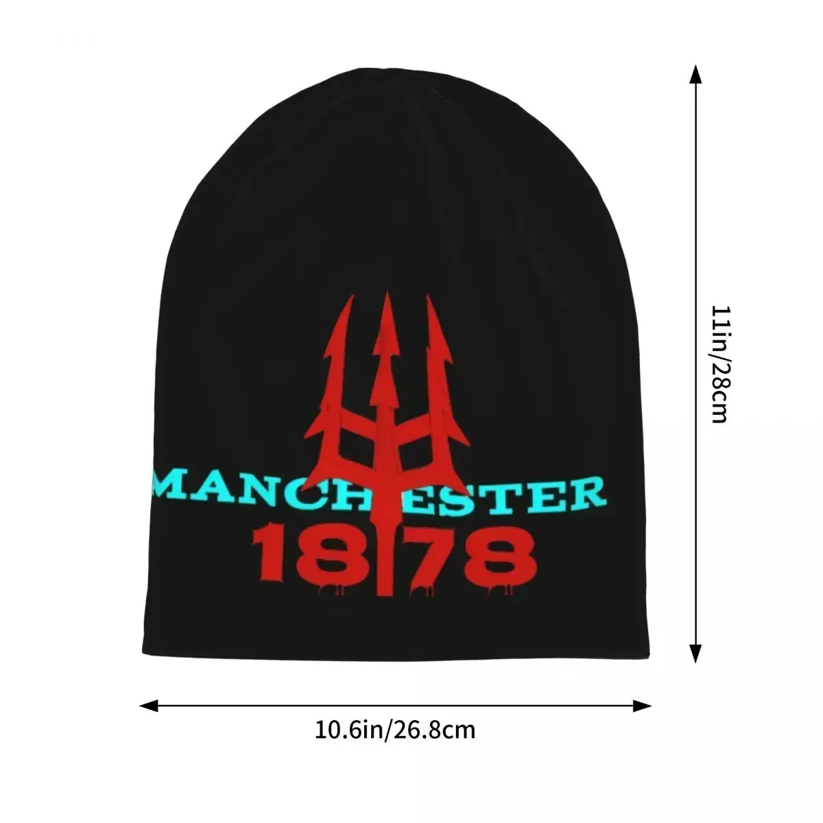 Devils Of  Manchester Is Red Skullies Beanies Hats Warm Autumn Winter Cap Knitted Bonnet Caps for Men Women Adult