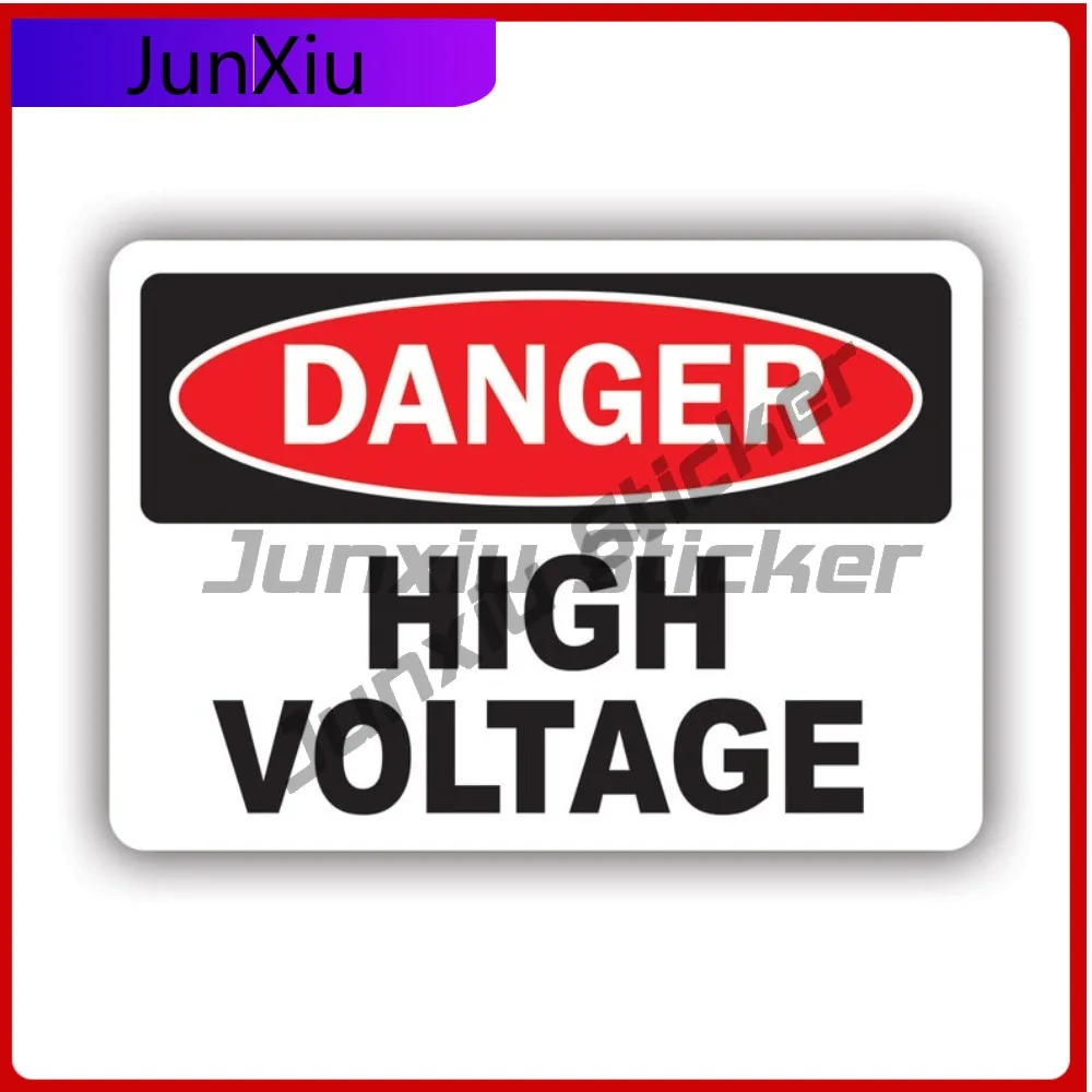 

Danger High Voltage Scratch Resistant Waterproof Funny For Car Body Car Window Motorcycle Easy To Remove No Residue Decor