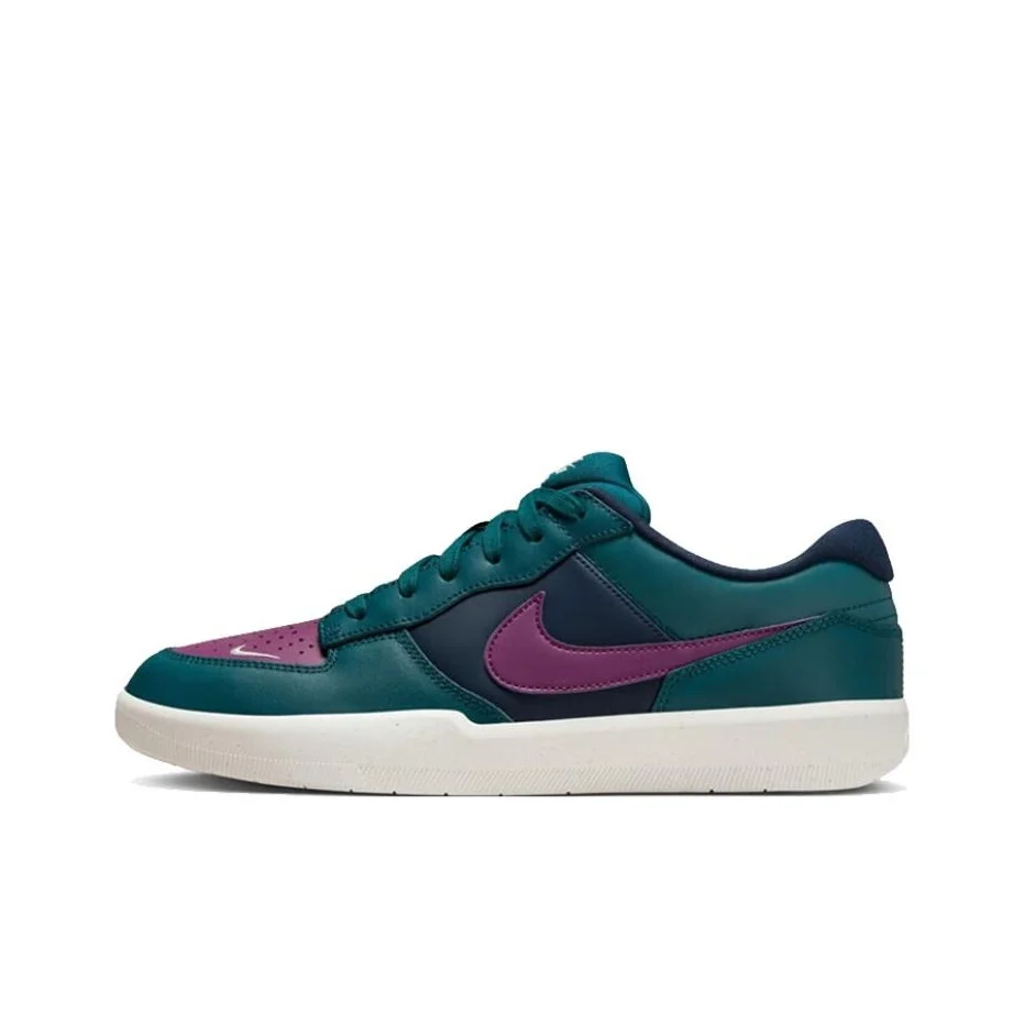 Nike SB Force 58 PRM L Comfortable Low top Skateboard Shoes Unisex Black Purple DH7505-401