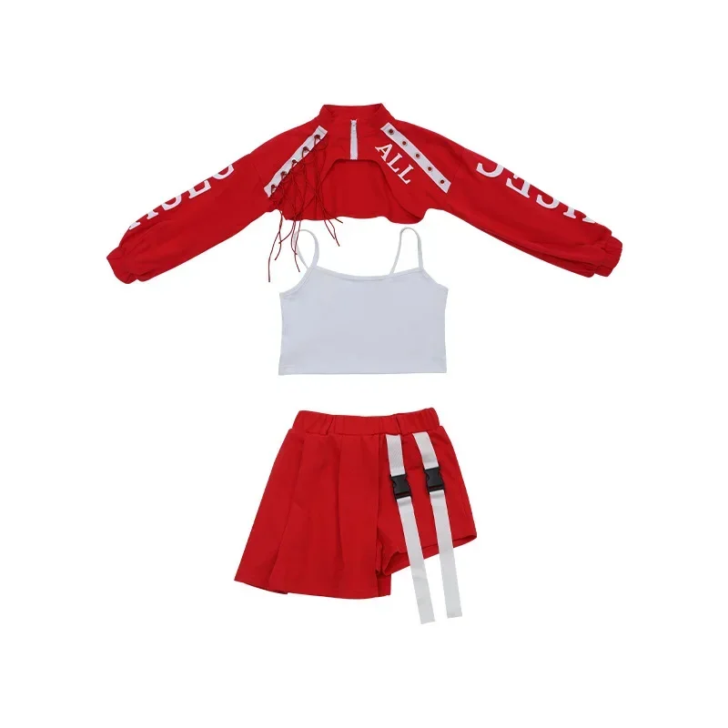 Ragazze Hip-hop Street Dance abbigliamento alla moda bambini Jazz Dance abbigliamento Stage show Performance Costumes