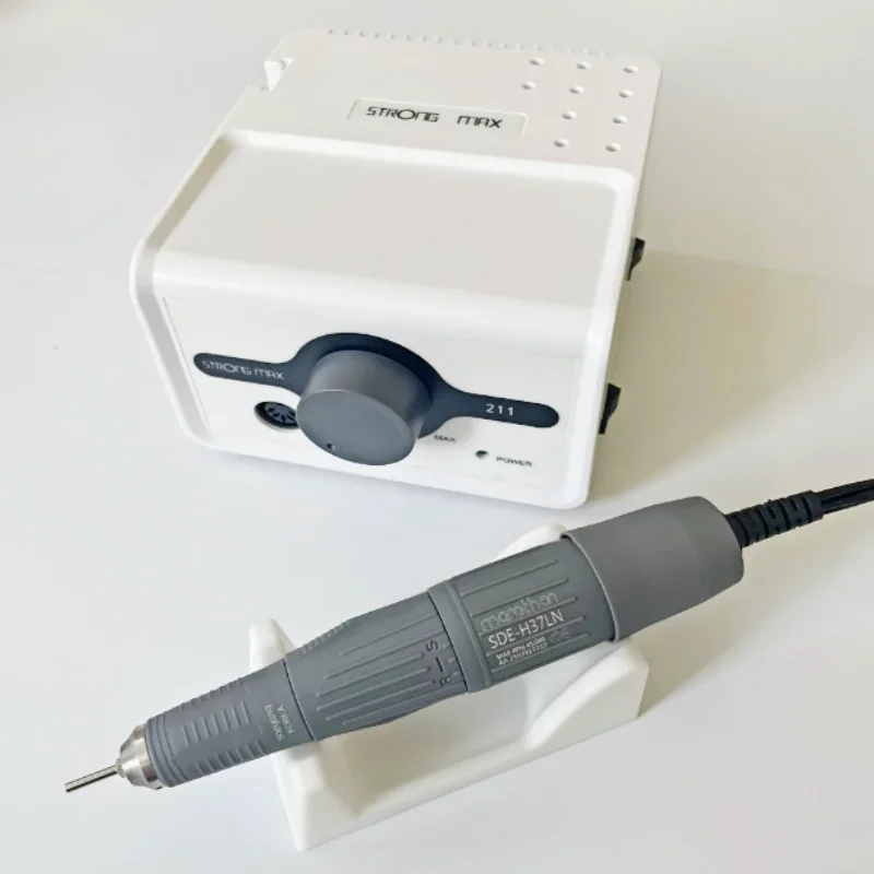 เครื่องตะไบเล็บไฟฟ้า NEW 65W Strong Max 211 กำลังสูง 45K STRONG 102L Marathon Handle ชุดอุปกรณ์ขัดเล็บมืออาชีพ