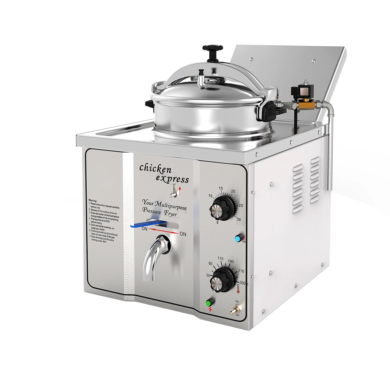 

MDXZ-16 220V Commercial Kitchen Counter Top Electric Chicken Deep Fryer Machine New Condition 16L Capacity