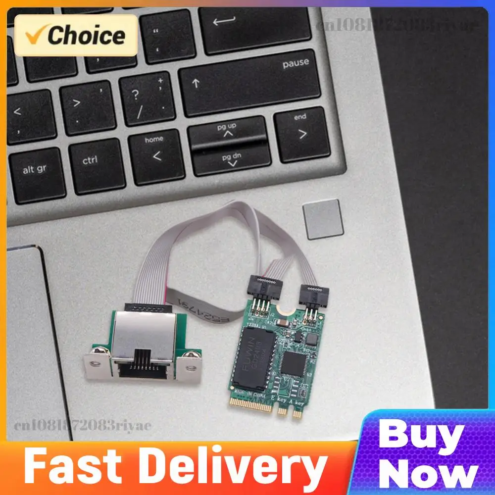 

M.2 Gigabit Ethernet Network Card 2.5G/1000/100Mbps M2 RJ45 Lan Adapter RTL8125BG Chip Network Adapter Mini PCIE