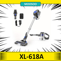 MOOSOO XL-618A Cordless Stick Vacuum Cleaner, 12KPa Strong Suction, 1.3L Large Dust Cup, 2 Modes, 30min Max. Runtime, 120W Motor