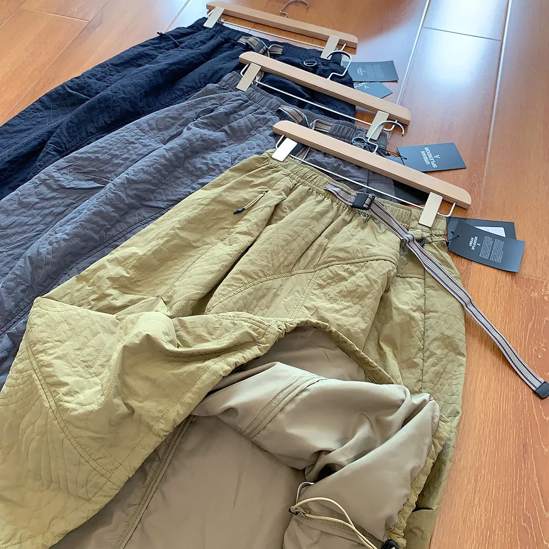 UMI MAO Factory Outdoor Mountain Series Water-Resistant Irregular Quilted Cotton-Padded Warm Workwear A-Line Skirt For Women