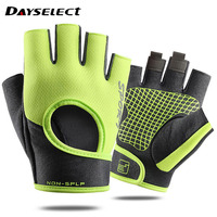 1Pair Weightlifting Gloves Half-finger Non-slip Palm Fitness Training Horizontal Bar Gloves Wear-resistant Dumbbell Equipment