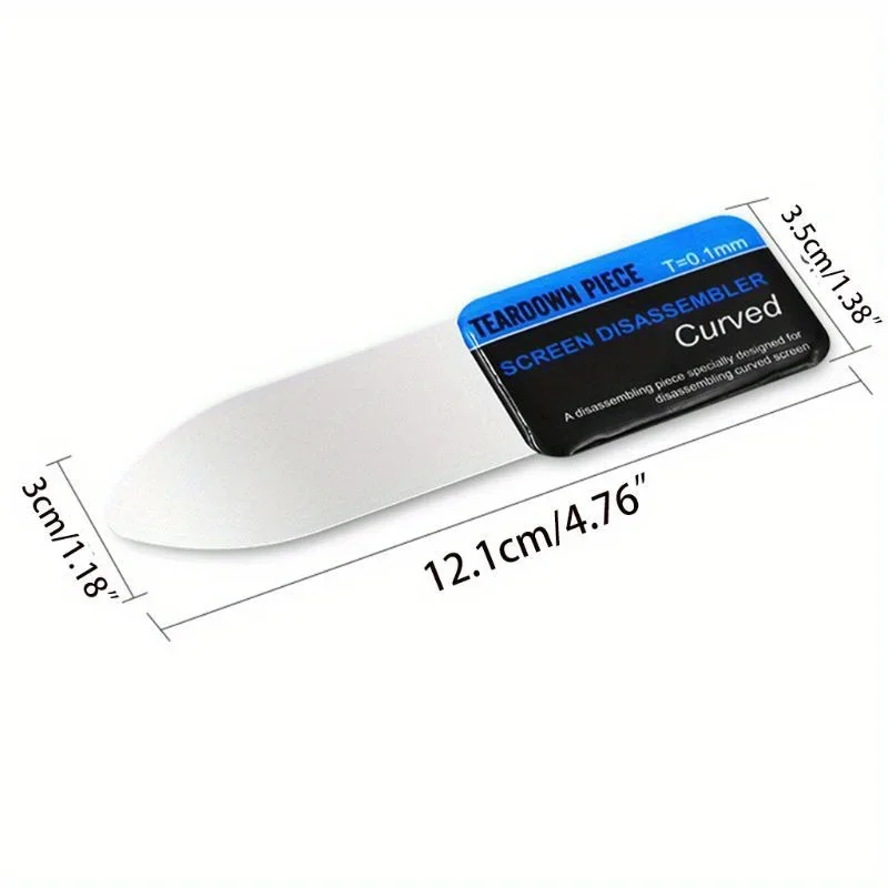 2pcs Mobile phone curve LCD screen separator, ultra-thin flexible mobile phone disassembly of steel and metal, maintenance tools