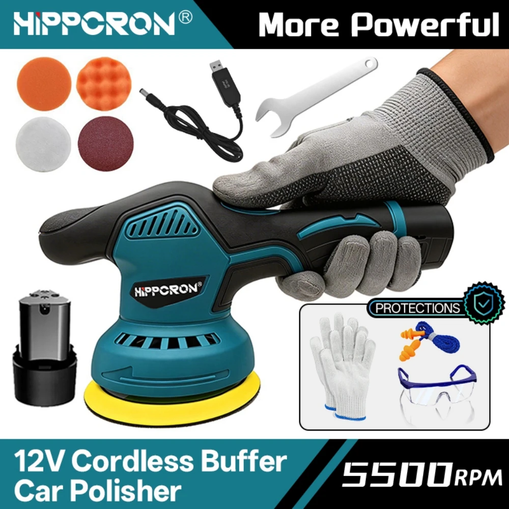 SSOOGTECH Cordless Car Polishing Multi-functional Sanding Machine for Metal Polishing Lightweight Cleaning DIY Tool With Battery