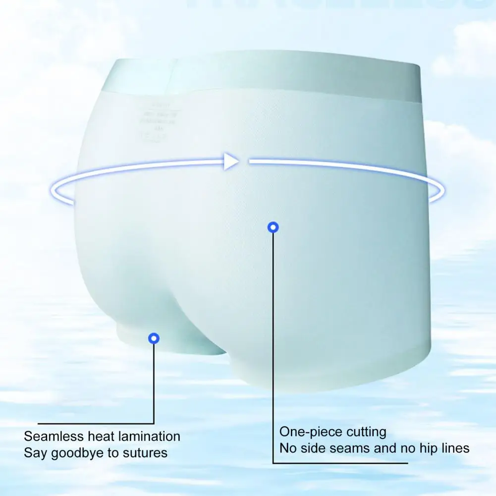 

Ice Silk Seamless Male Boxer Shorts Panties Bulge Big Pouch Underwear Size Quick Drying Sexy Breathable Men's Underpants