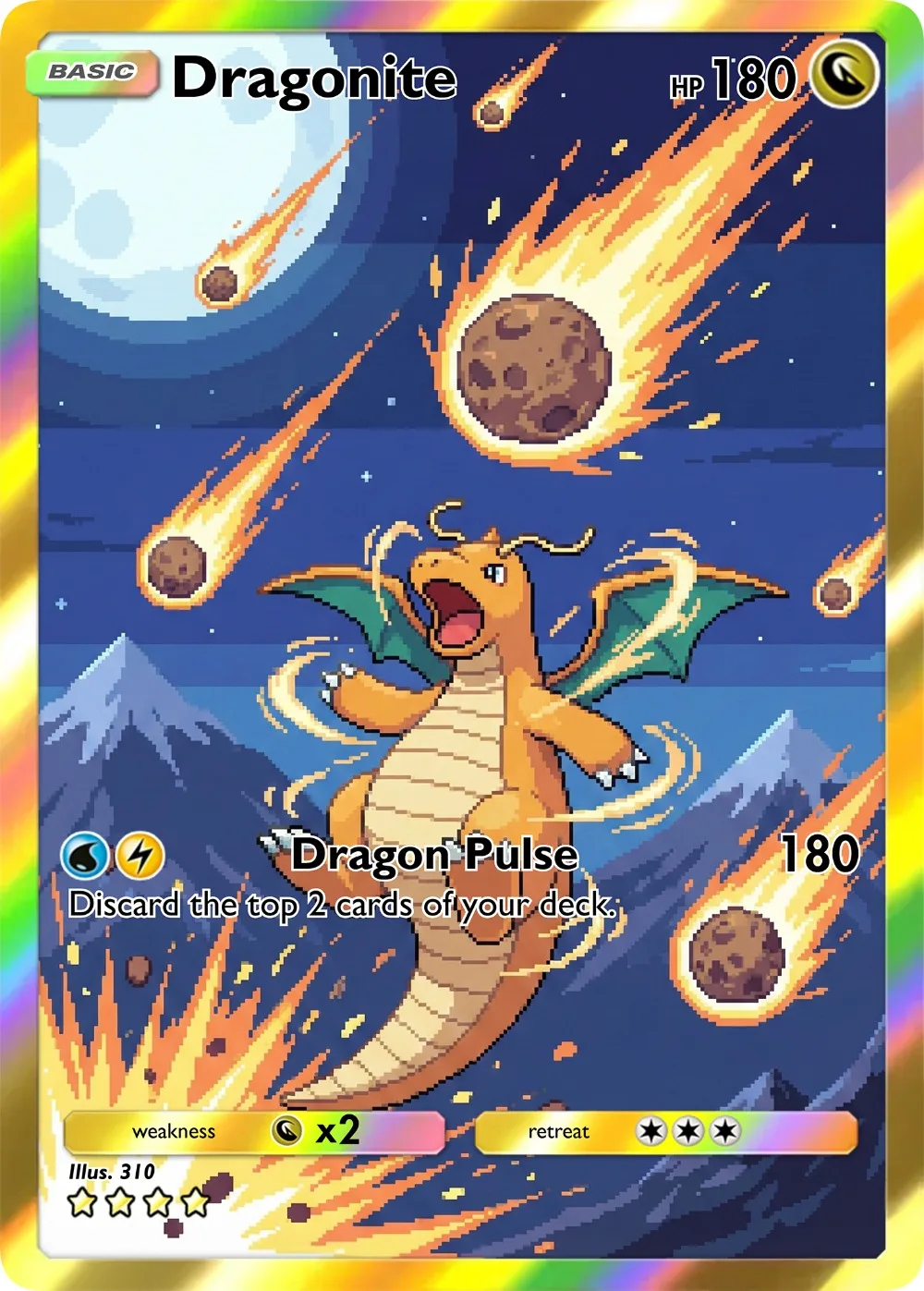 5Pcs Pokemon PTCG Cards Holo Ultra Rare Cards Pixel Style Bulbasaur Greninja Creativity Game Collection Cards Pokemon Gift view 6