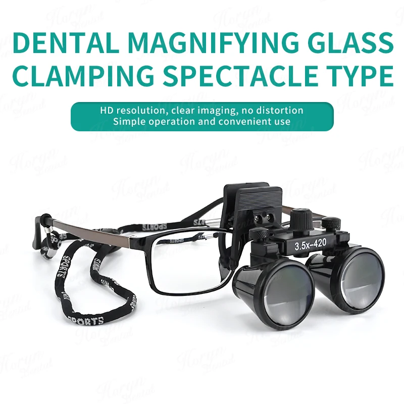 Dental Loupes 2.5X 3.5X Binocular Medical Magnifier Dentistry Surgical Optical Glasses Lens Dentist Clip Loupe