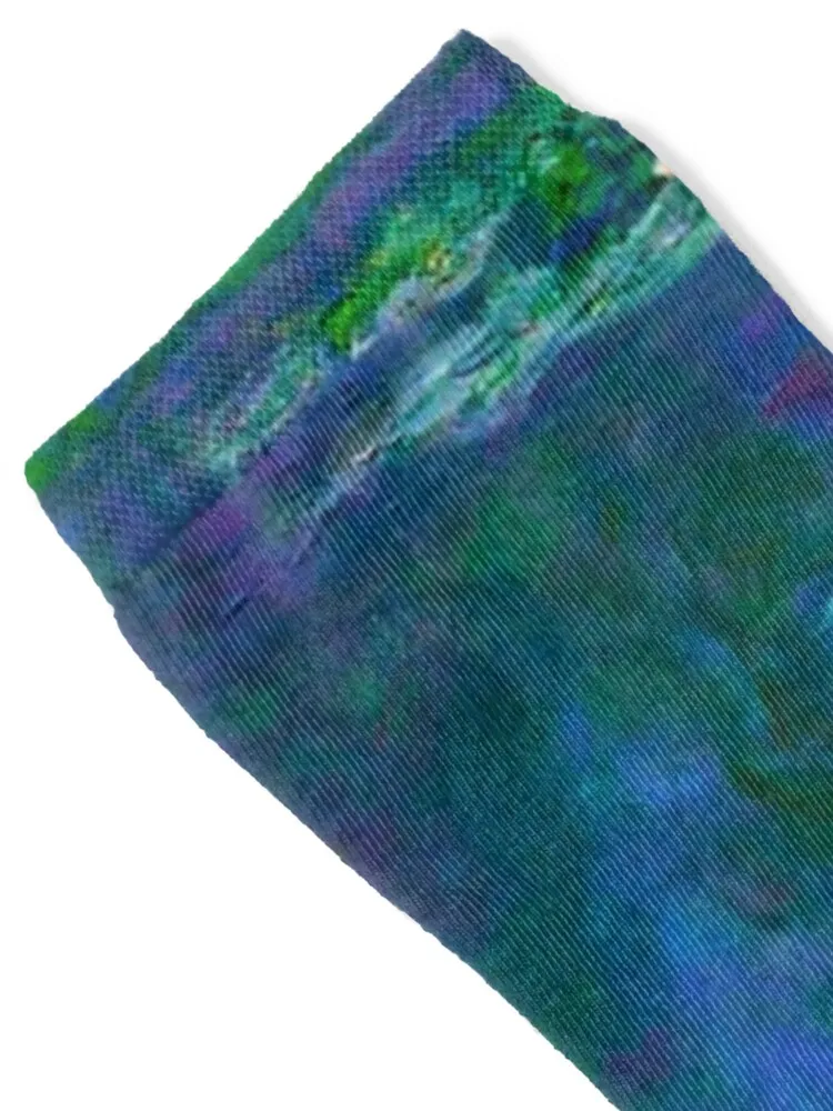 claude monet - water Lilies,blue water Lilies Socks gifts Antiskid soccer Children's Mens Socks Women's