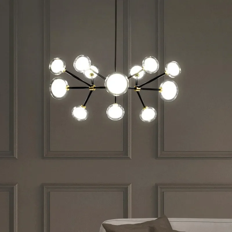 for Postmodern Creative Magic Bean Chandelier Designer Model Room Living Room Bedroom Dining Room Light Fixture