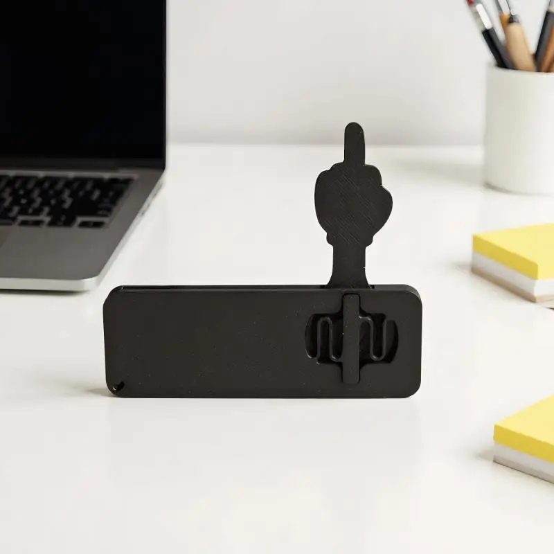 

Surprisingly Funny 3D Printed Click Here Gift, Prank Middle Finger Pop-Up Fidget Toy