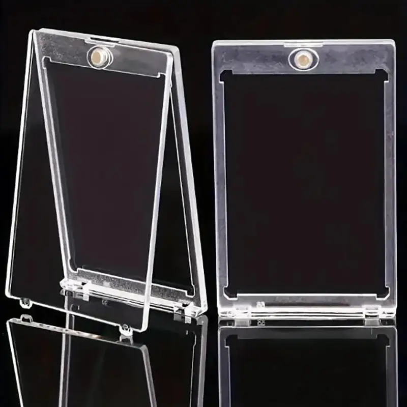 Porte-cartes Transparent pour Support de cartes à collectionner, présentoir de cartes triangulaires en acrylique, manchon de protection pour cartes Photo