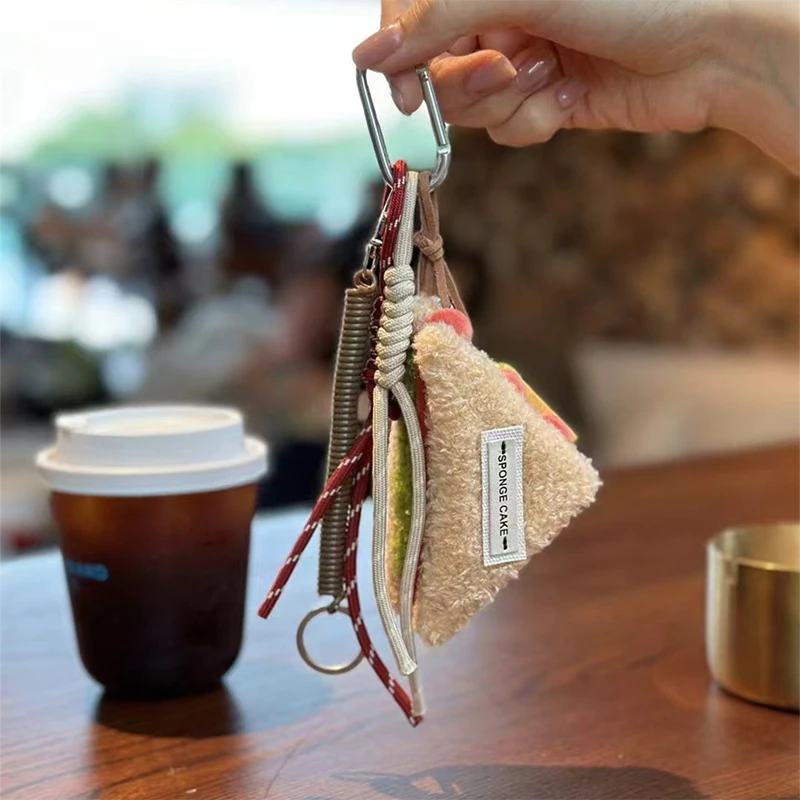 手作りのパーソナライズされた野球のキーホルダー、創造的なシンプルなDIYロープペンダント、y2kアルカリ水パンタッセル、トレンディなアクセサリーギフト