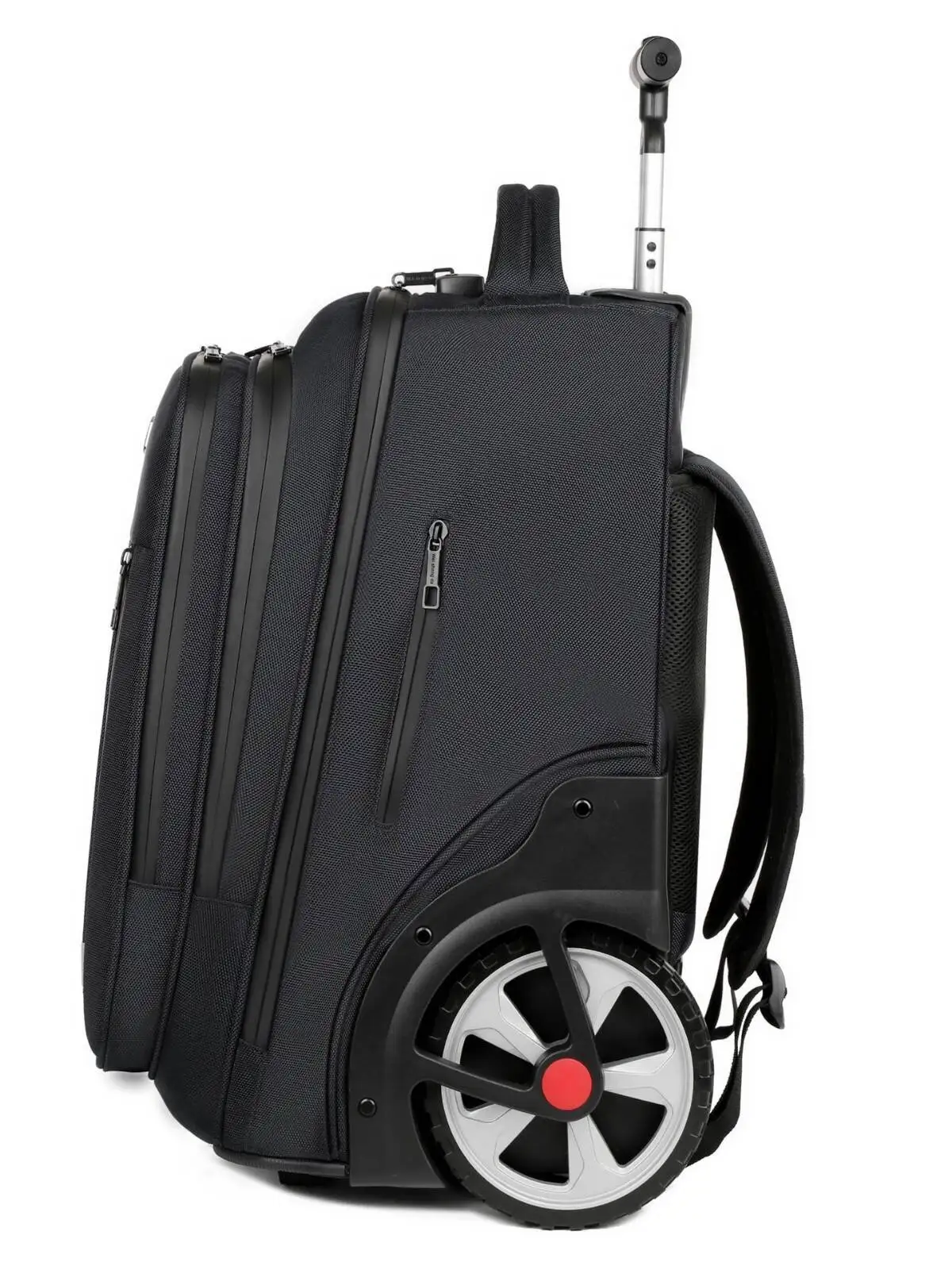 Men Trolley Backpack Shoulders Travel Bag with Wheels Students Rolling Luggage Business Trolley Large Capacity Suitcases
