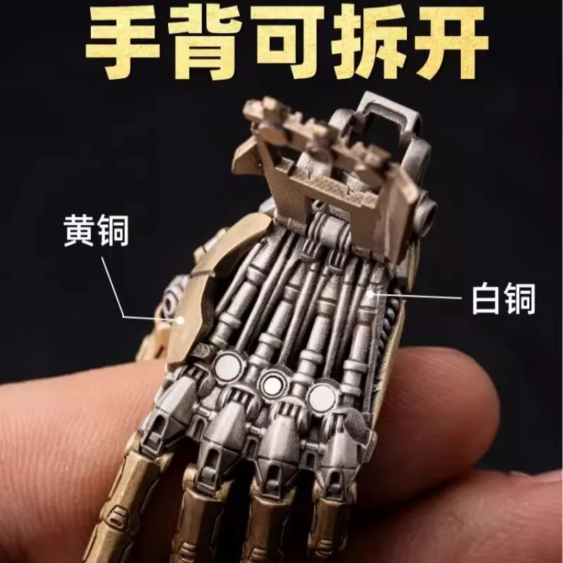 Pingente de colar de mão mecânica – joias colecionáveis estilo vintage e decoração de mesa