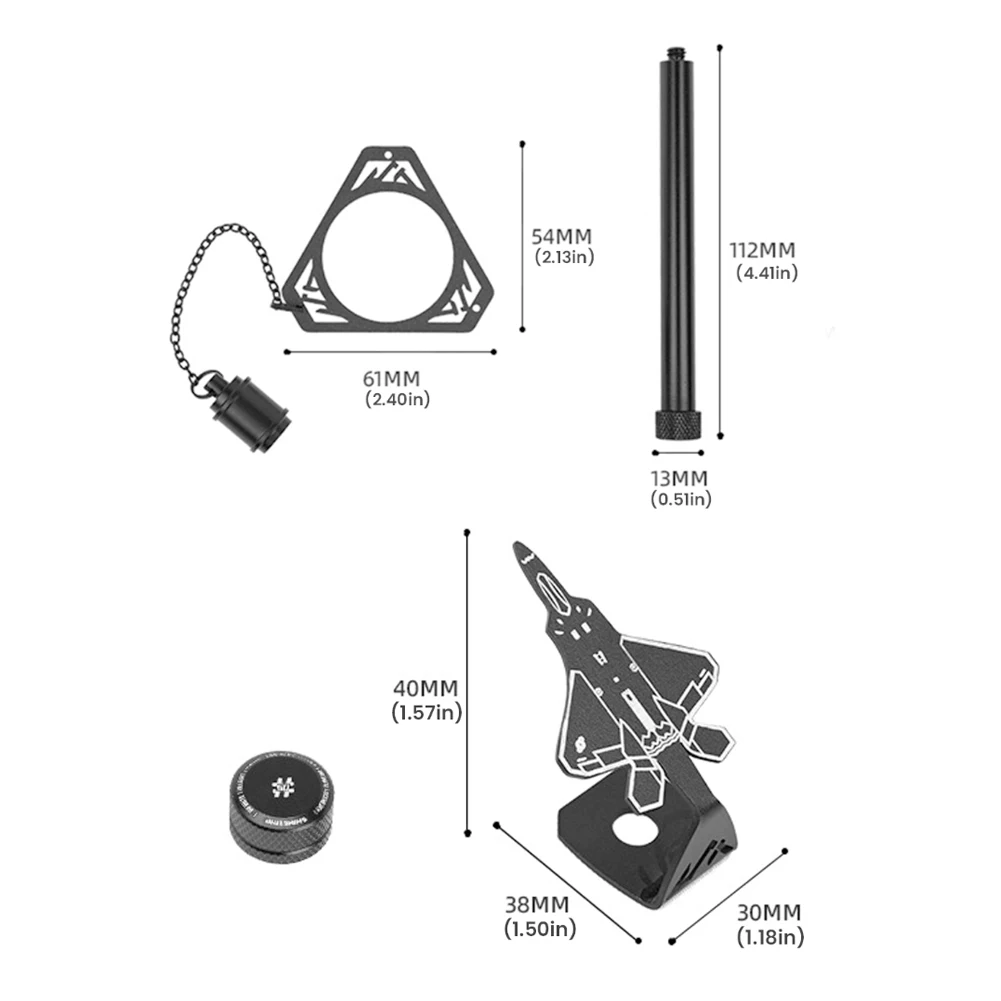 المعادن التخييم ضوء Doceration توسيع إطلاق ماركر و عداء جبل التخييم مصباح توسيع ملحق ل ShineTrip 19 ضوء