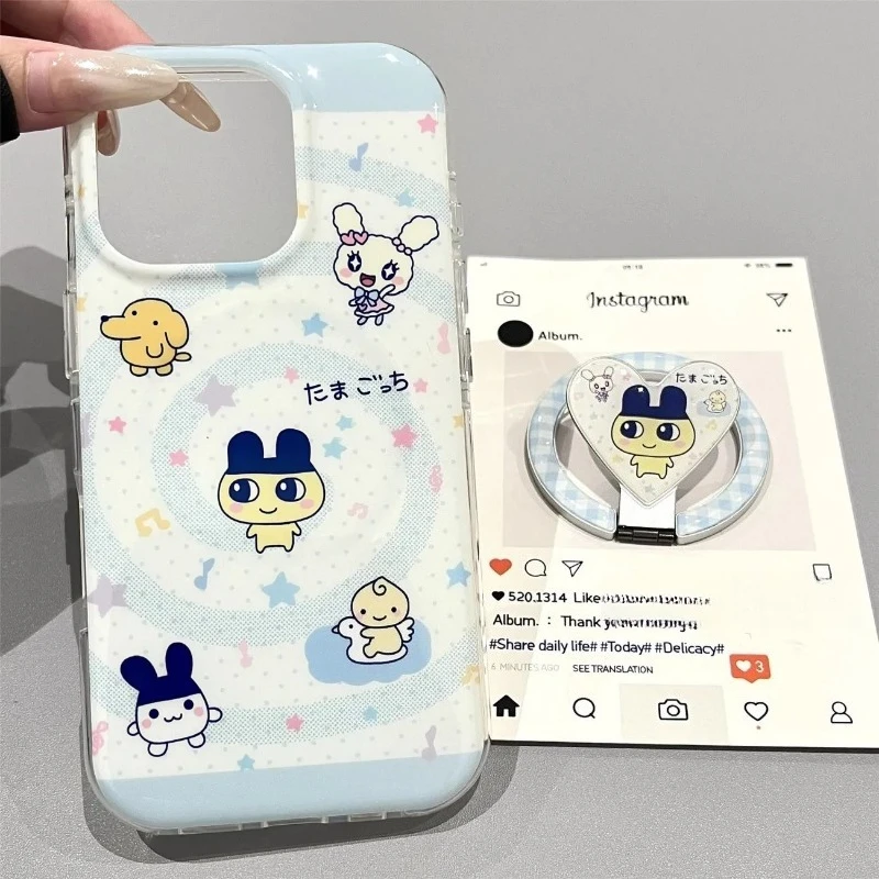 

tamagotchi mametchi lovelitchi Magnetic Phone Case For iPhone17 17AIR 17PROMAX 16Pro 14 13MINI 15Pro 12 11 fold Magnetic Holde