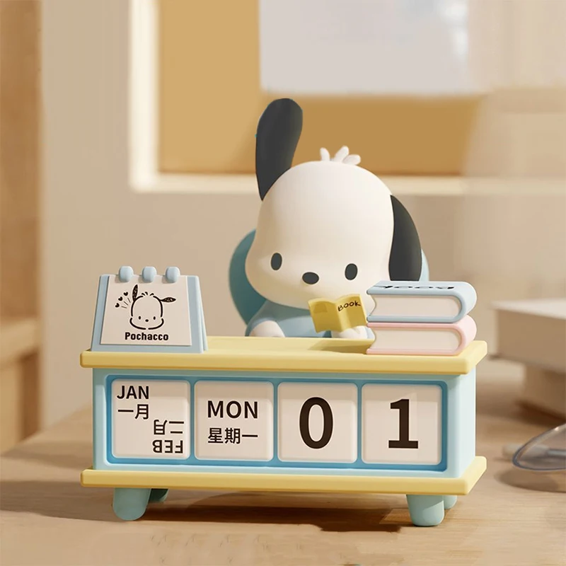 Sanrio Kuromi Pochacco Bureau Kalender Serie Ornamenten Schattige Tafelblad Decoratie Verjaardag Voor Kinderen Nieuwjaar Cadeau