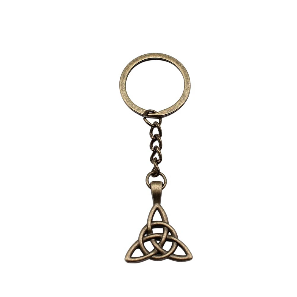 1pcs Triquetra knot Charms Keyring findings Accessories for jewelry popular Ring Size 28mm