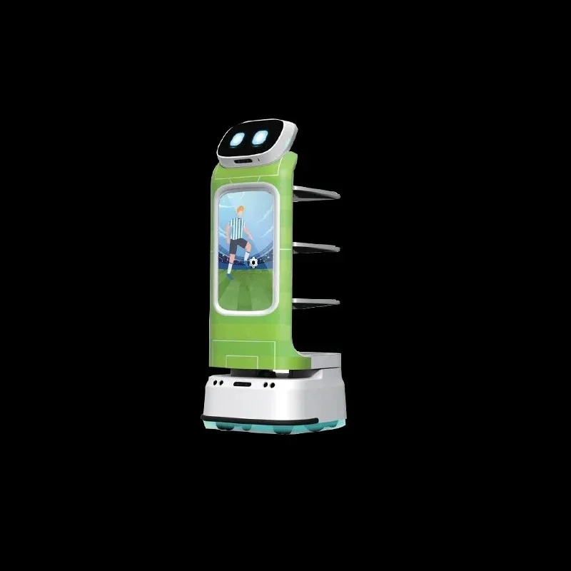 Intelligent Guiding Food Delivery Robot Machine Custom 7 Inch Display Delivery Robot Delivery Food Restaurant Robot
