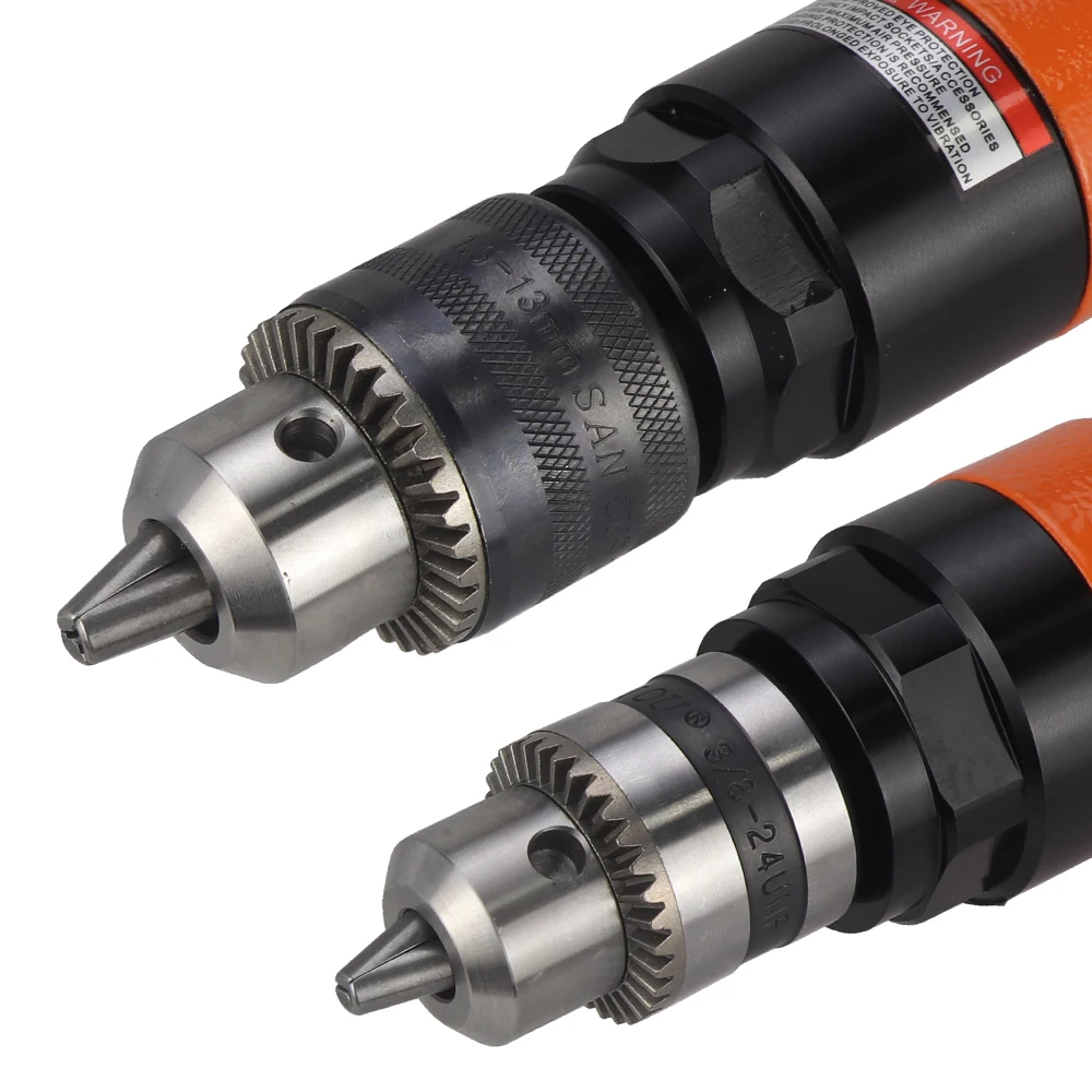 Industrial Grade Straight Pneumatic Drill Large torque three-jaw chuck Positive and Negative 1/2 Wire Punching 3/8