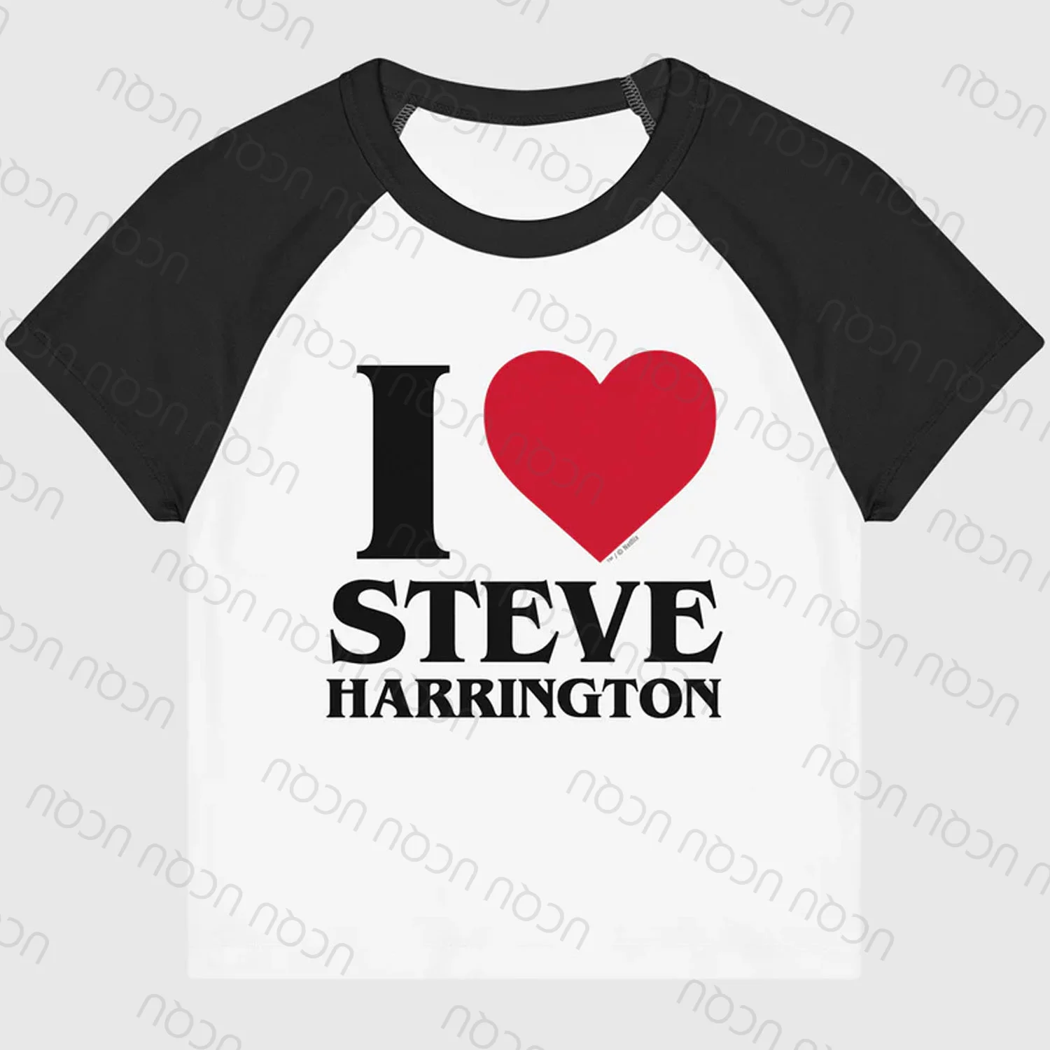 2026 I Love Steve Harrington Eddie Munson Couple T-Shirt Matching Raglan Top Cotton Baseball Tee Gift