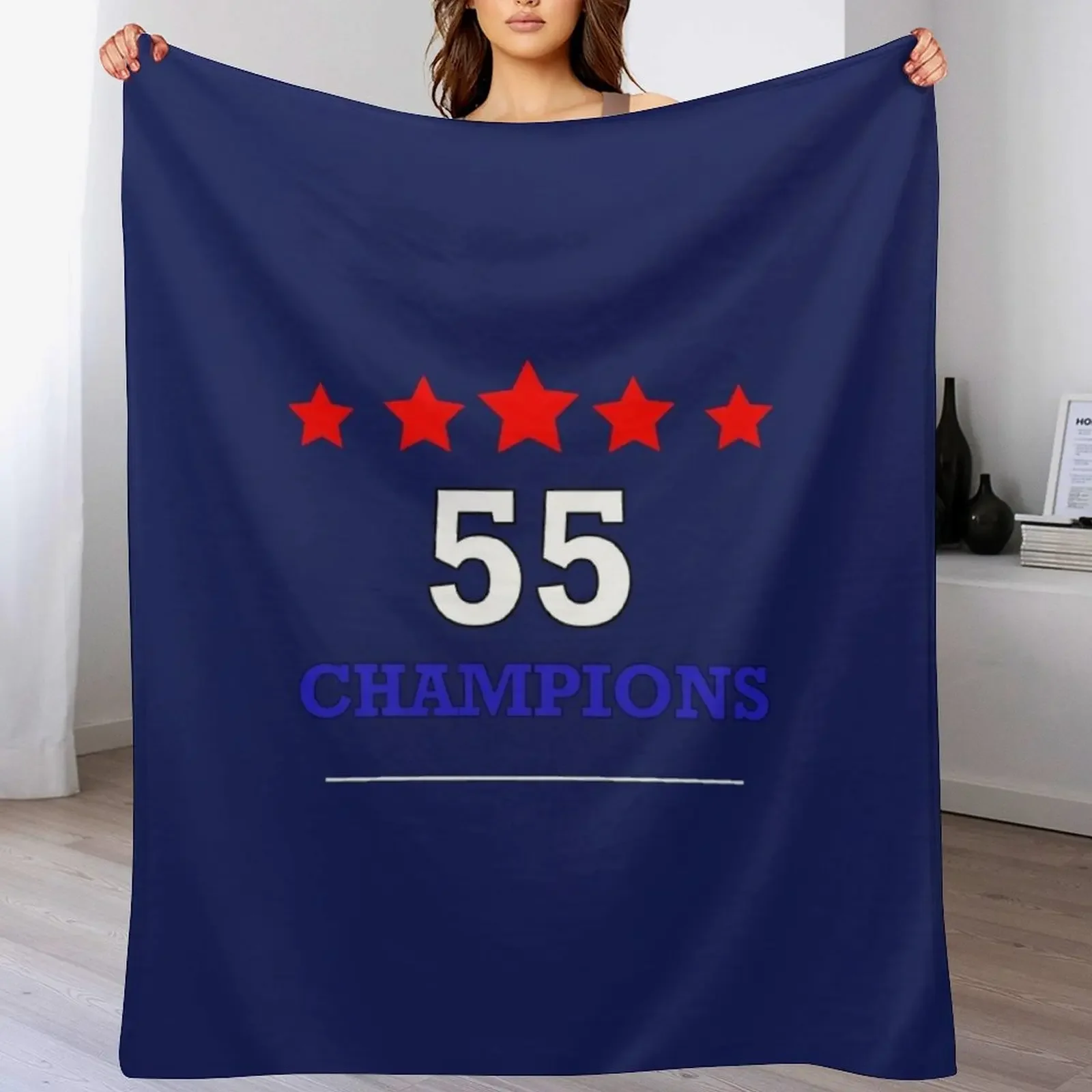 

Rangers 55 Champions Throw Over Cover Throw Blanket Personalized Gift Soft Summer Beddings Giant Sofa Blankets