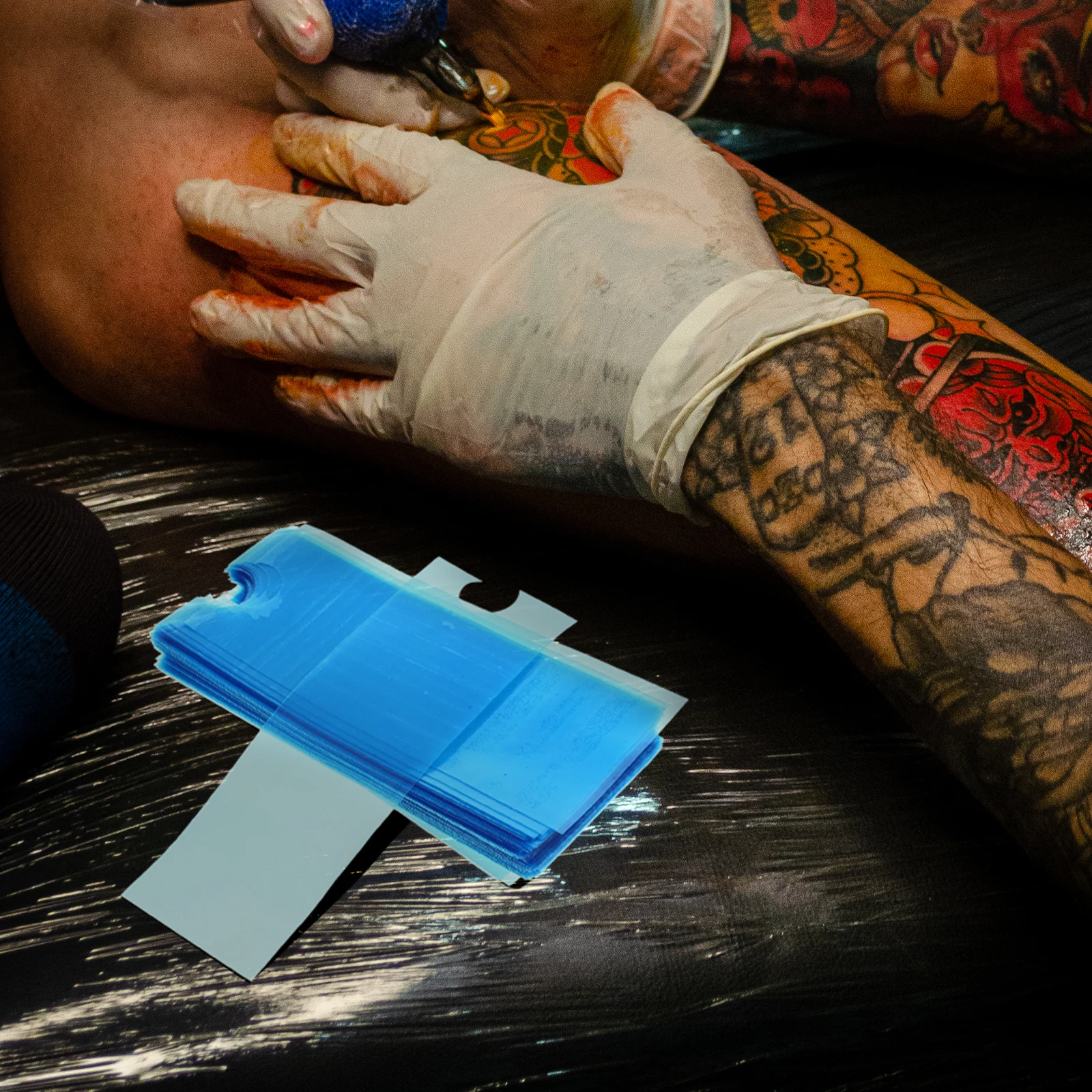 

200pcs Tattoo Disposable Cover For Dust Ink Protection Abs Material Storage Pouches Disposable Clip Cord Bag Clip Bag