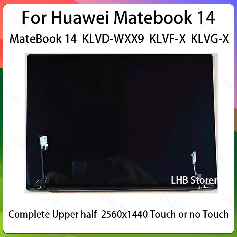 14 Inch Touch Screen For Huawei MateBook14 KLVD-WXX9 KLVF-X KLVG-X LCD Panel Complete Assembly Upper Half Replacement 2160x1440